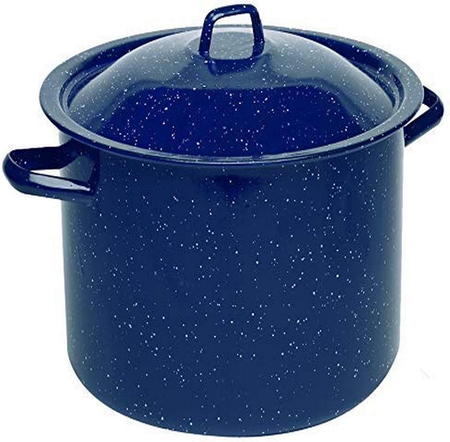 IMUSA USA Speckled Enamel Stock Pot 7.75-Quart for Cooking
