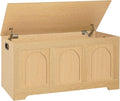 DINZI LVJ Wooden Storage Chest with Safety Hinges for Home Use
