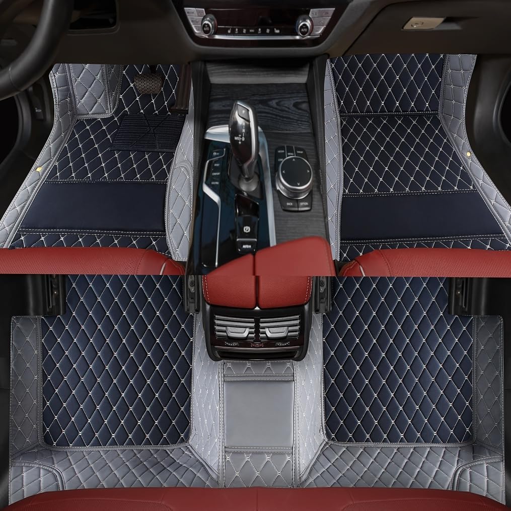 Luxury Leather Car Floor Mats Custom Fit for Most Vehicles