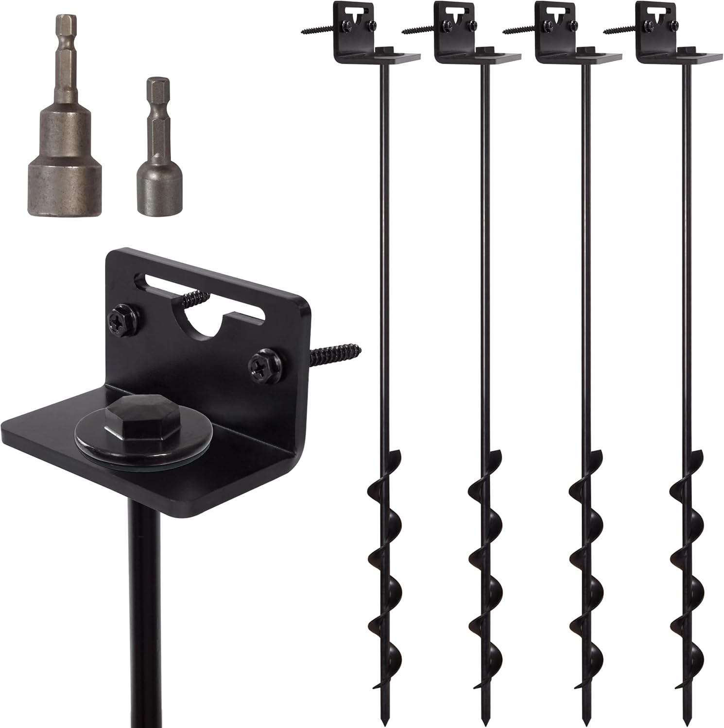 VASGOR 24 Mobile Home Anchors - Durable Ground Anchor Screws