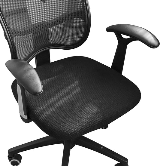Waterproof Seat Cover for Office Chairs - Black