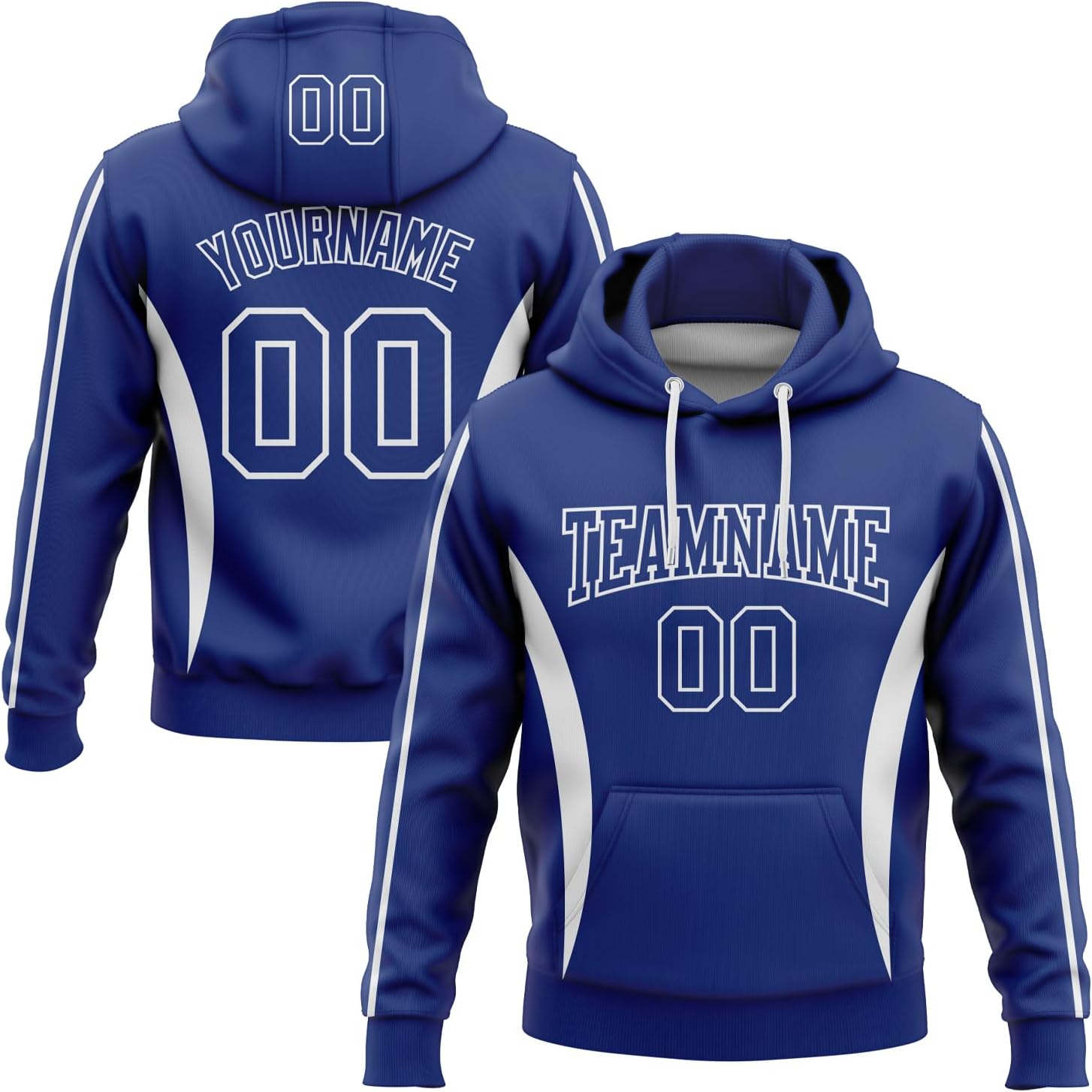 Personalized Stitched Baseball Hoodie - Custom Name & Number Embroidery
