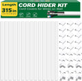 Cord Hider Kit 315in Cord Covers for Wires on Wall - Paintable Cord