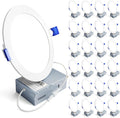 6 in LED Recessed Ceiling Light 24 Pack - Dimmable Cool White