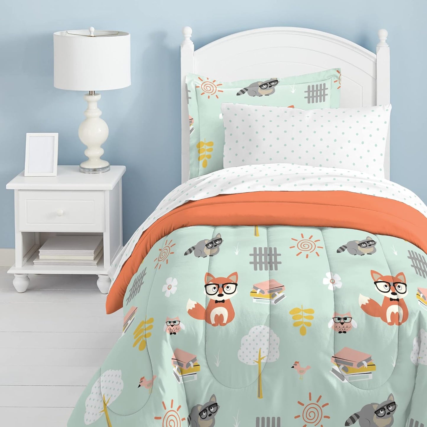 Dream Factory Kids 5-Piece Comforter Bedding Set for Twin Beds
