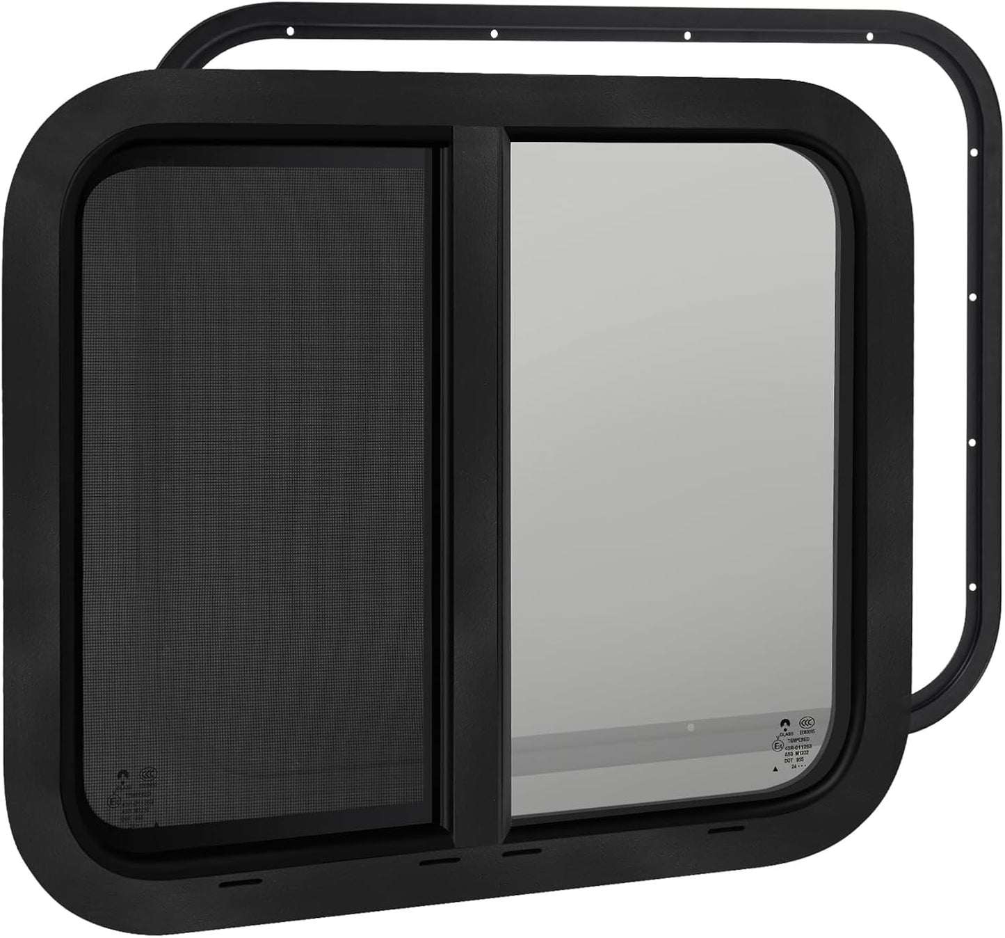 RV Window Replacement for Cargo Trailer - 30inW x 24inH Size