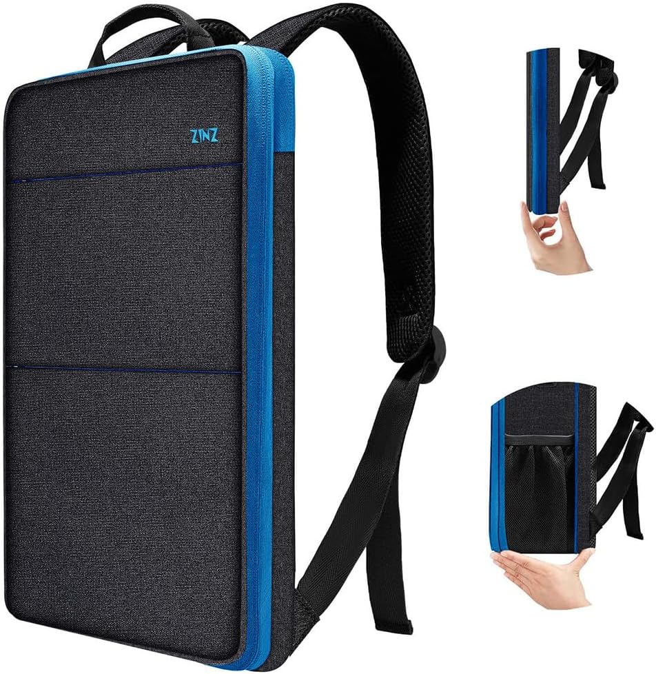ZINZ Slim Expandable Laptop Backpack with USB Port for 15-16 in