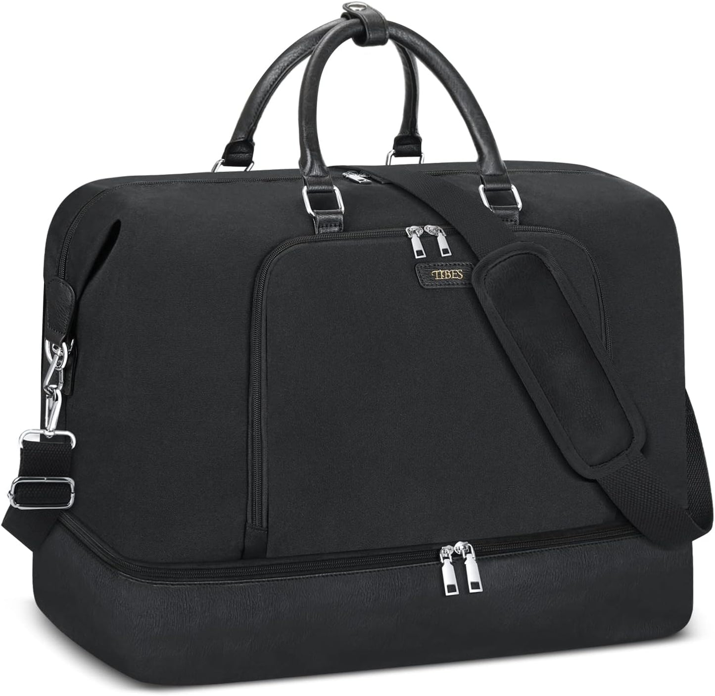 Travel Weekender Bag for Women with Shoe Compartment 21in