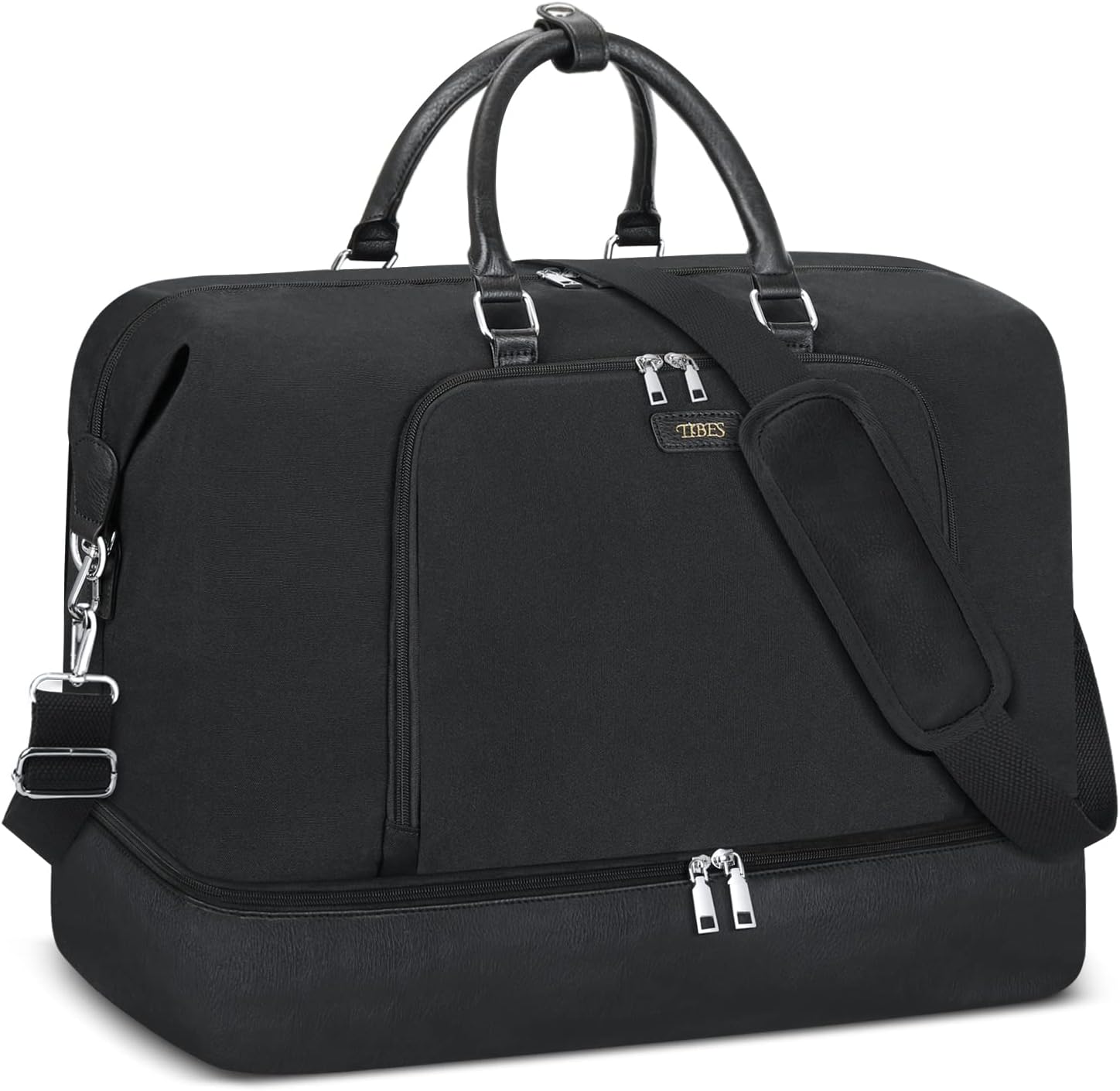 Travel Weekender Bag for Women with Shoe Compartment 21in