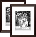 Yaetm 16x20 Picture Frame Matted to 11x14 - Classic Espresso 2-Pack