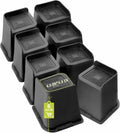 Bed Risers 6 in Heavy Duty Furniture Riser - Stable 6000 lb Support