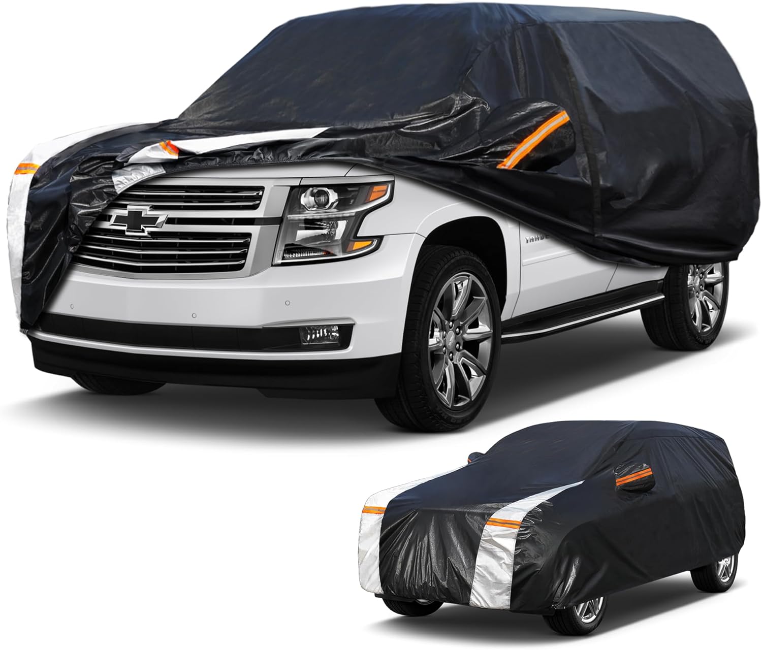 Large SUV Car Cover for Chevrolet Tahoe - 100% Waterproof Protection