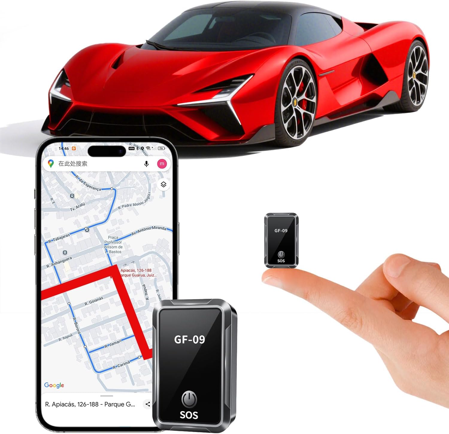 Micro GPS Tracker for Vehicles, Pets, and Family Members