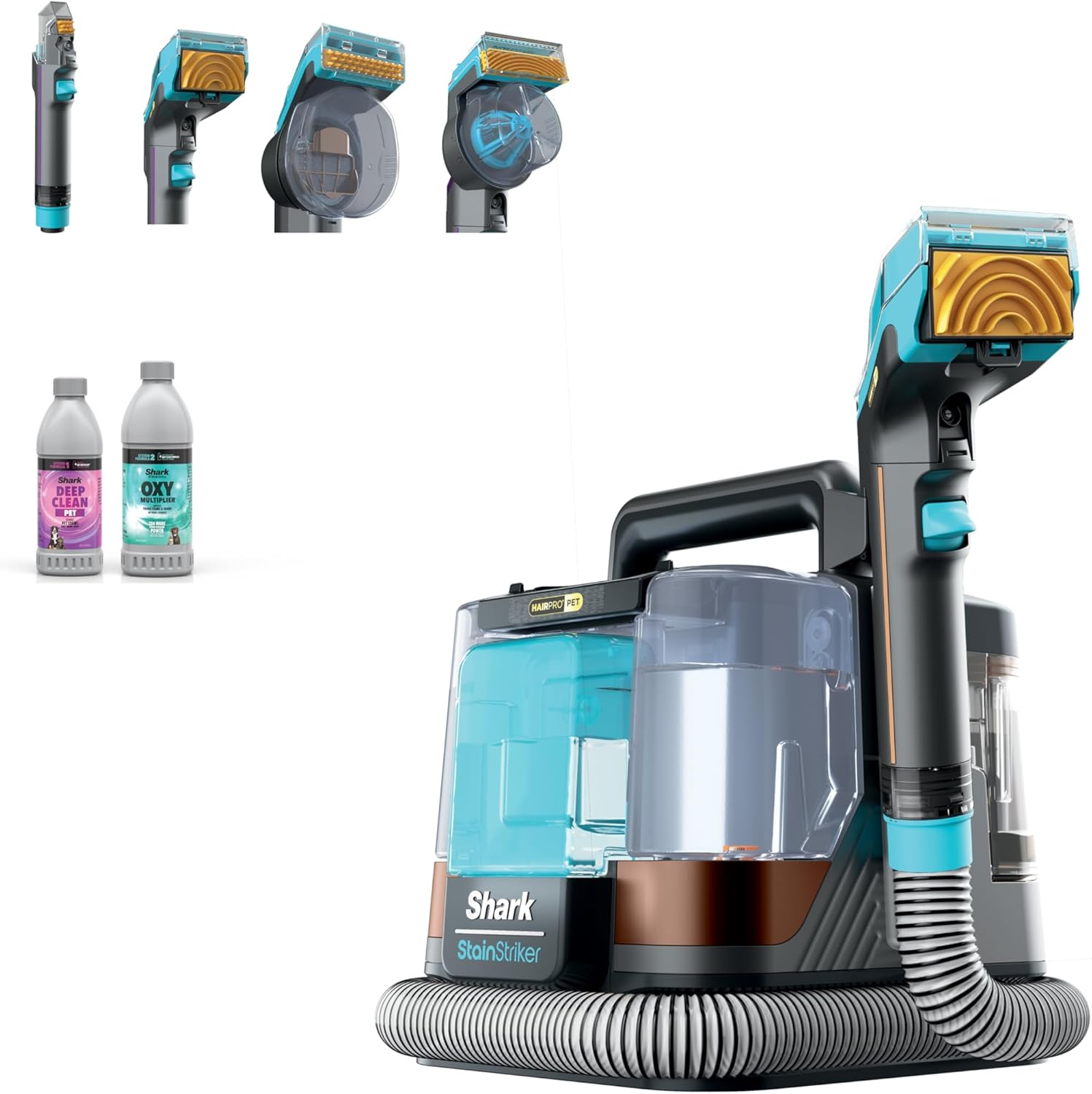 Shark StainStriker HairPro Pet Spot Cleaner for Carpets & Upholstery