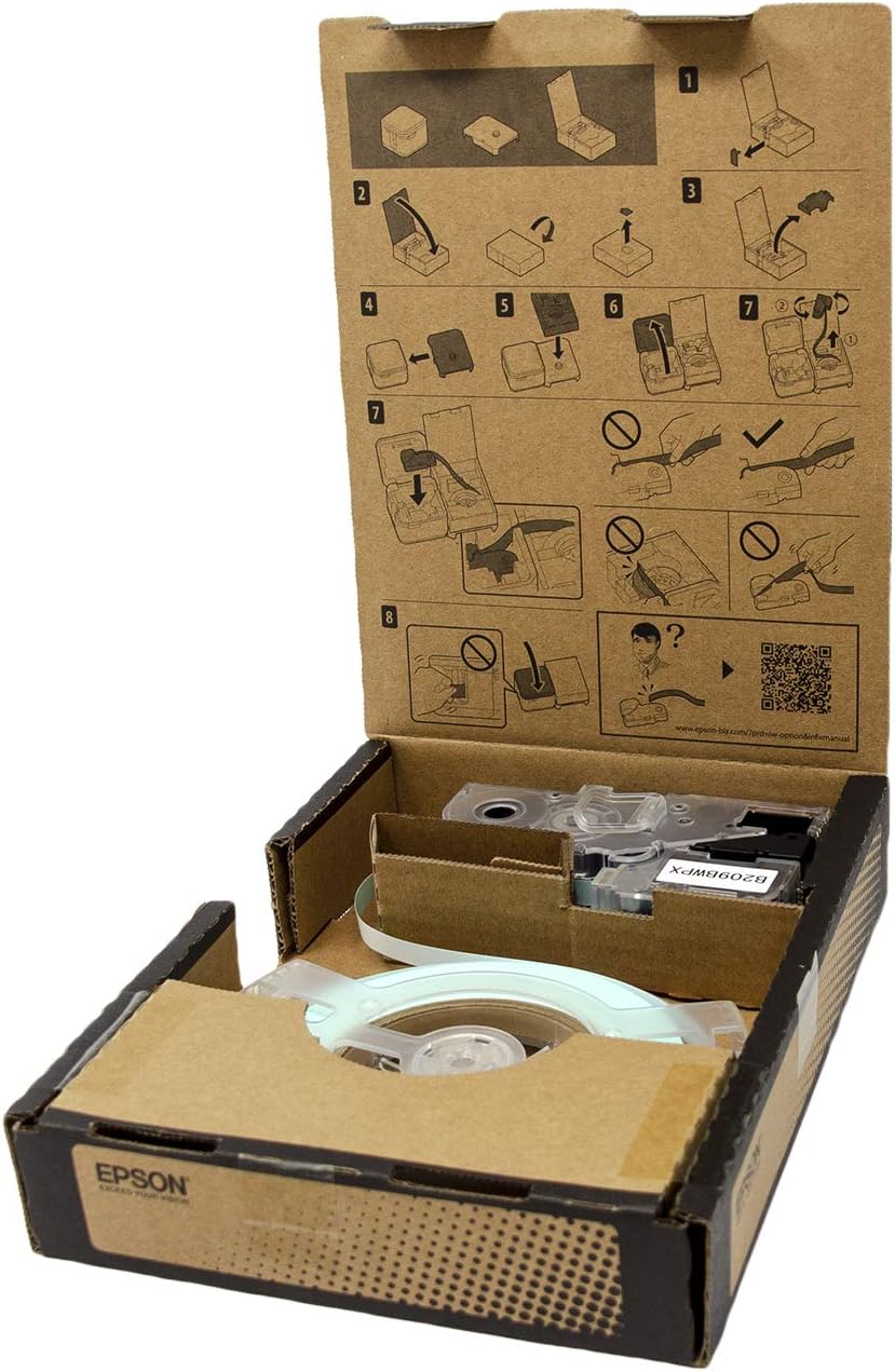 Epson LABELWORKS B209BWPX Bulk Continuous PET Tape for Labeling