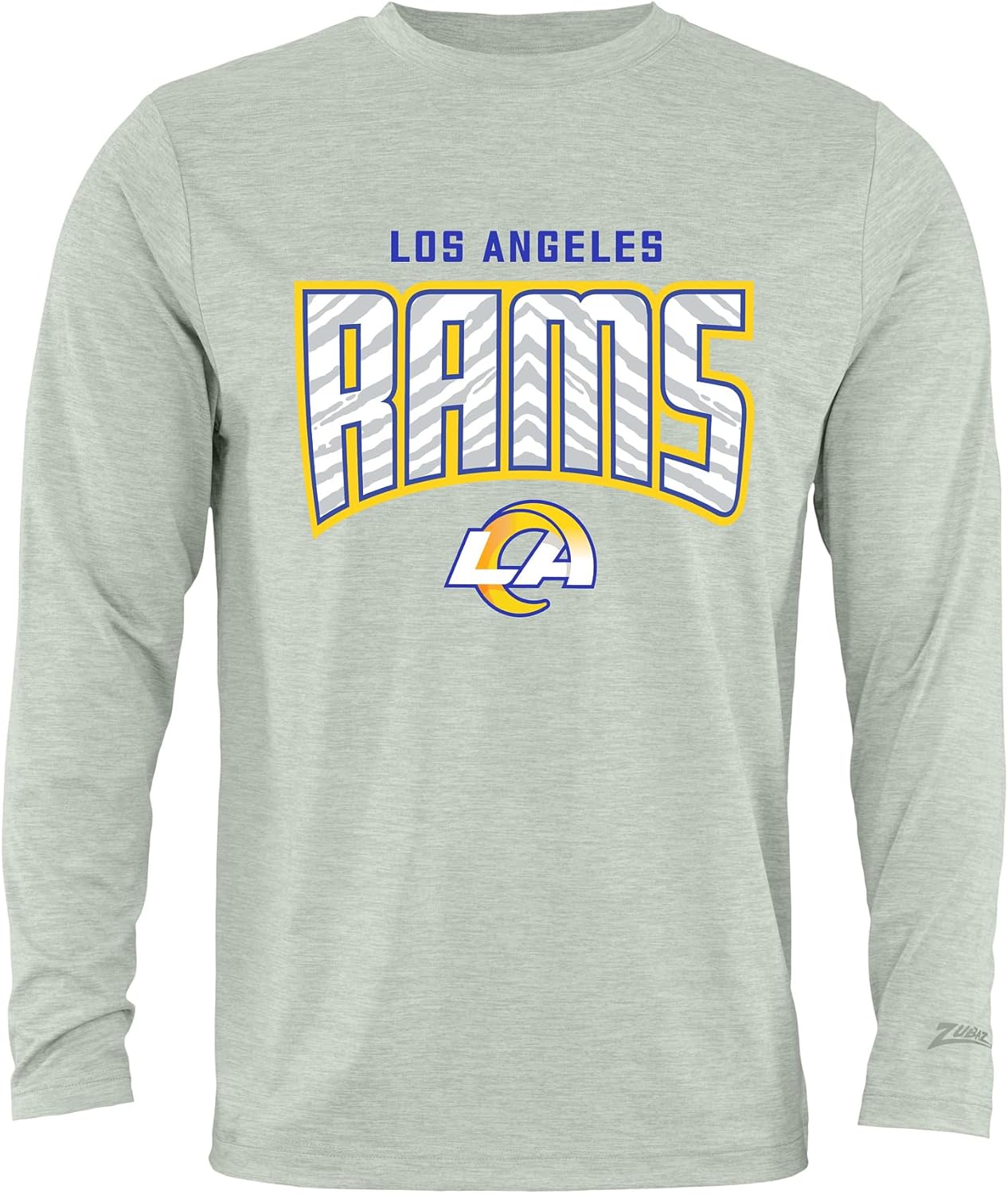 Zubaz NFL Men's Long Sleeve Team Graphic T-Shirt for Fans