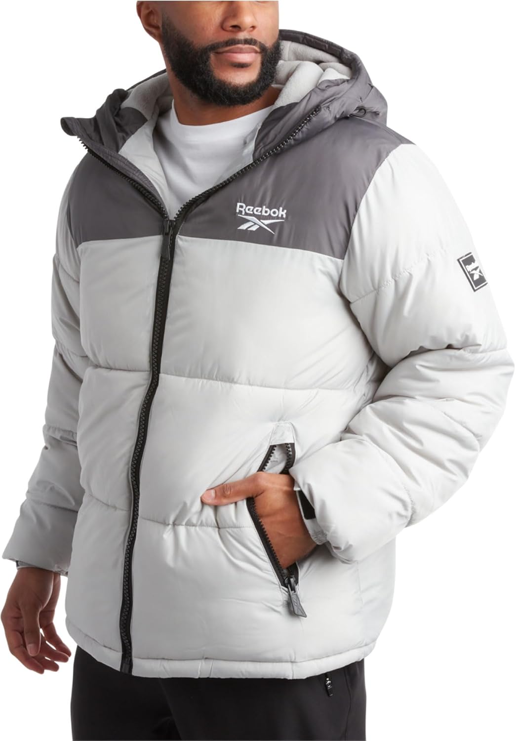 Reebok Men's Heavyweight Puffer - Weather Resistant Ski Coat