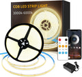 COB LED Strip Lights 3000K 65.6ft Dimmable Warm White - Flexible Tape
