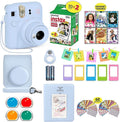 Fujifilm Instax Mini 12 Camera Bundle - Blue, 20 Film Sheets