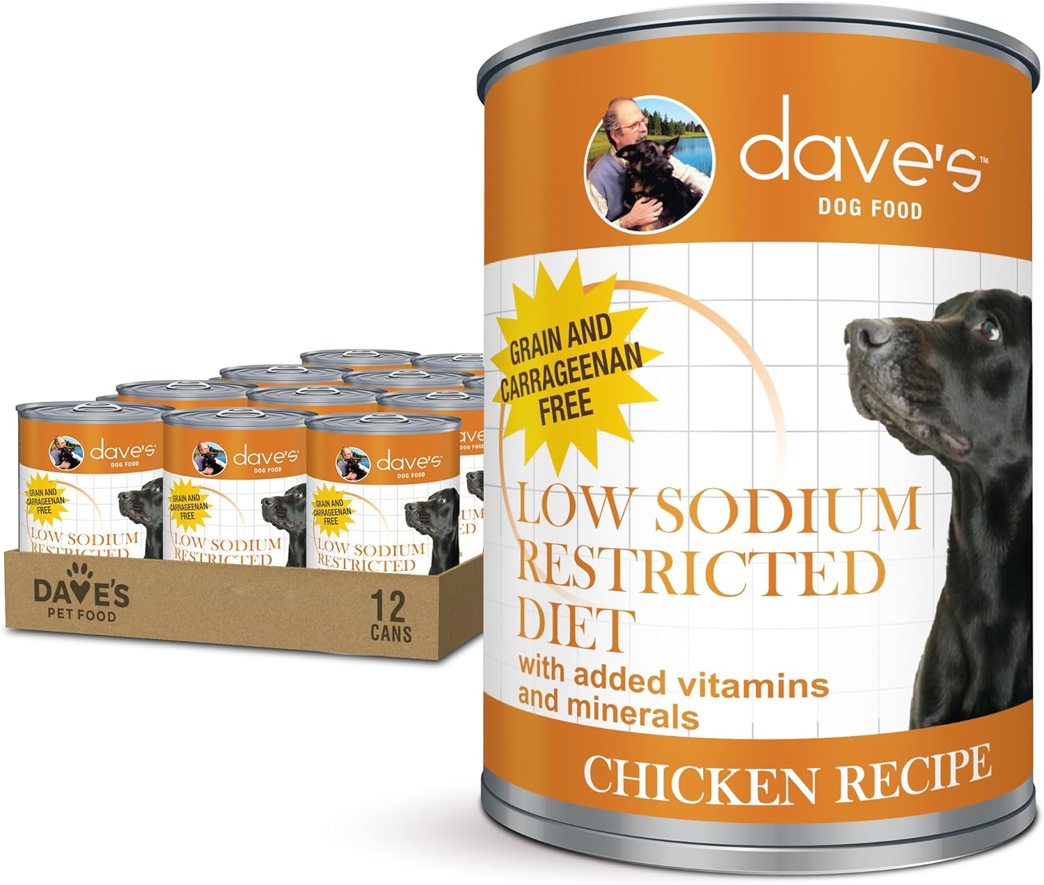 Dave's Pet Food Restricted Sodium Diet Chicken Pate for Dogs
