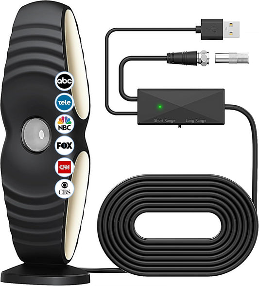 2025 TV Antenna for Smart TV Indoor Long Range HD Reception