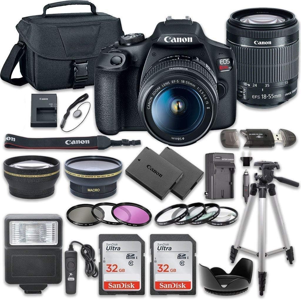 Canon EOS Rebel T7 DSLR Camera Bundle with Accessories Included