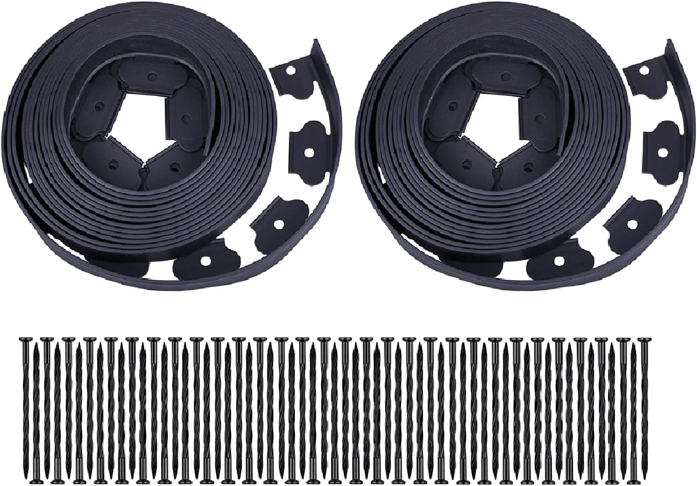 Garden Edging 60ft Landscape Edging Kit for Lawn and Garden