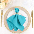 Turquoise Seamless Dinner Napkins Set of 100 for Elegant Events