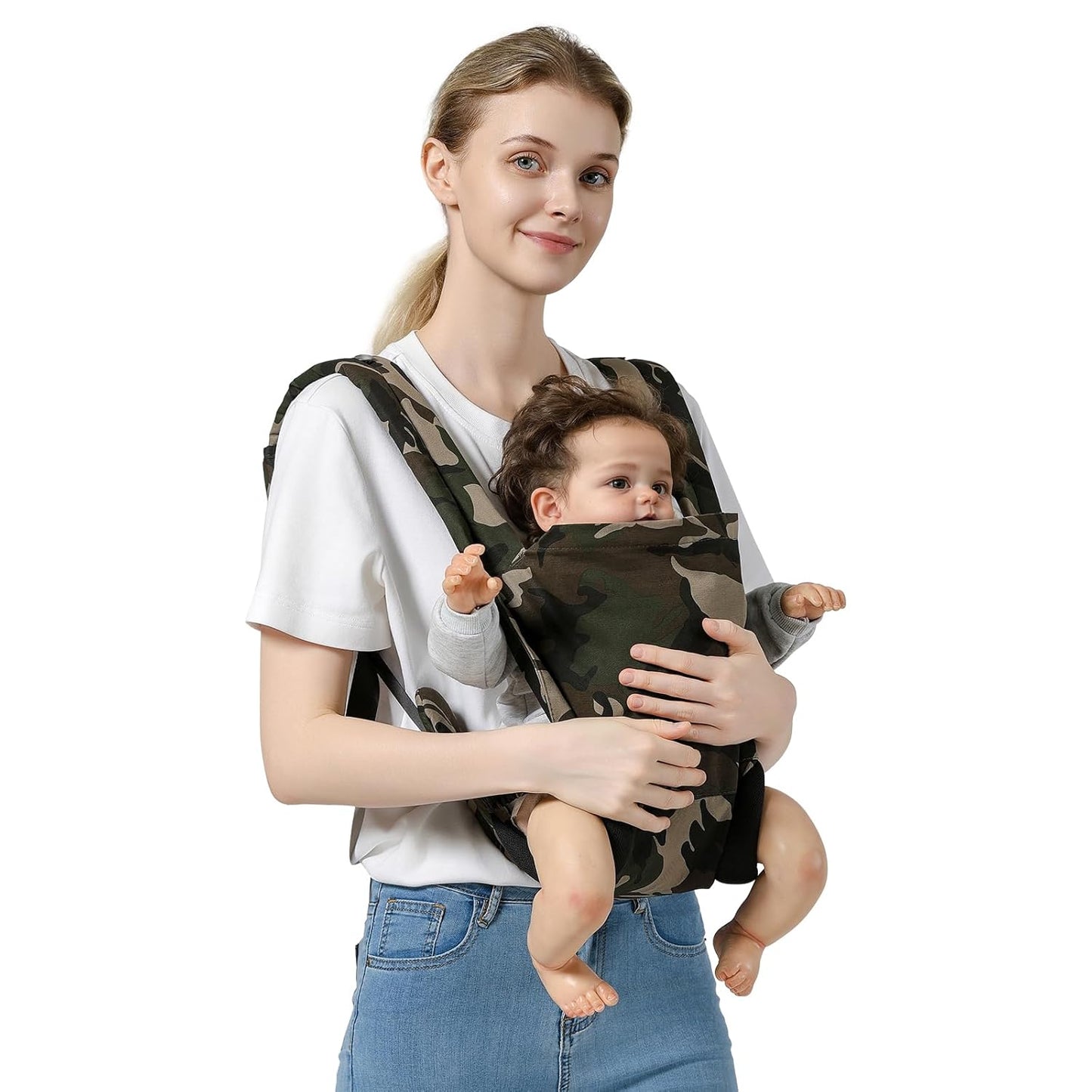 MISSWISDOM Baby Carrier: Stylish, Adjustable & Windproof