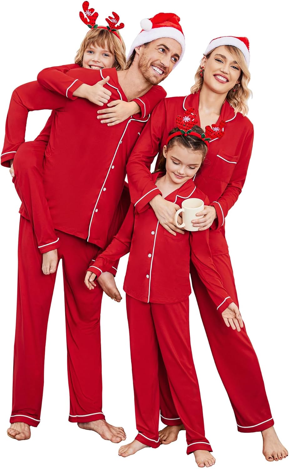 Ekouaer Christmas Family Matching Pajamas for Festive Fun