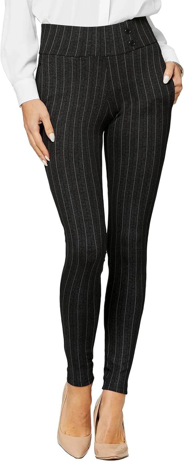 Conceited Stretch Slacks for Women - Tummy Control & Pockets