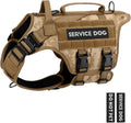 Tactical Dog Harness Service Dog Vest for Large Breed - Desert Camo