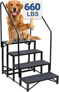 4-Step RV Steps with Dual Handrails - Heavy-Duty Stable Access