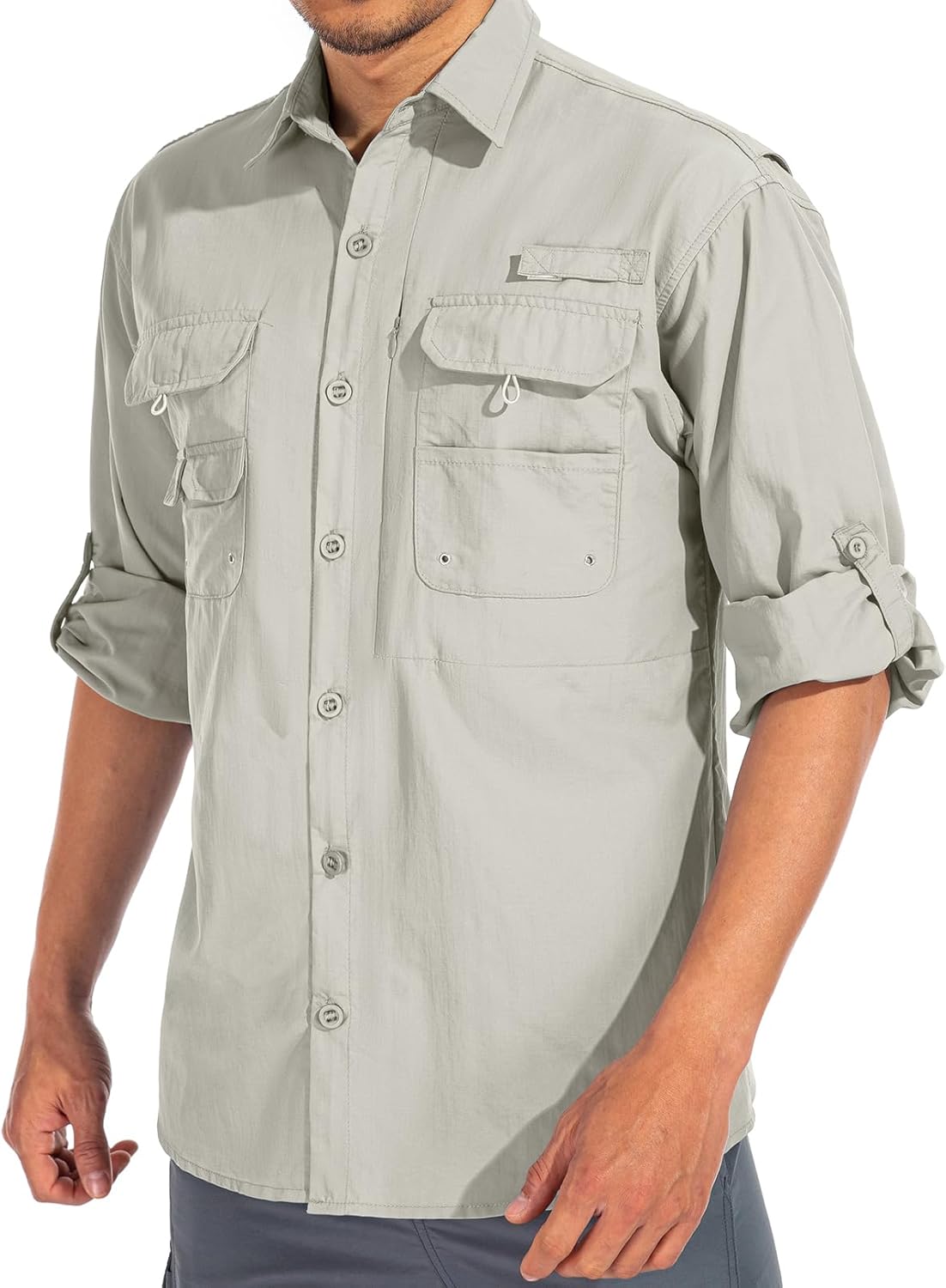 Men's Sun Protection Fishing Shirts with UPF 50+ for Outdoor Fun