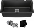 KRAUS Quarza 31-inch Undermount Single Bowl Granite Sink - Deep