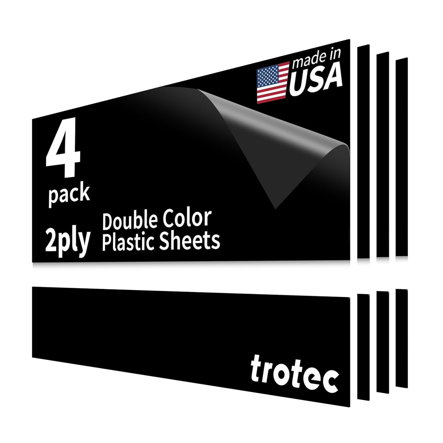 Trotec TroLase Laser Engraving Double Color Plastic Sheets