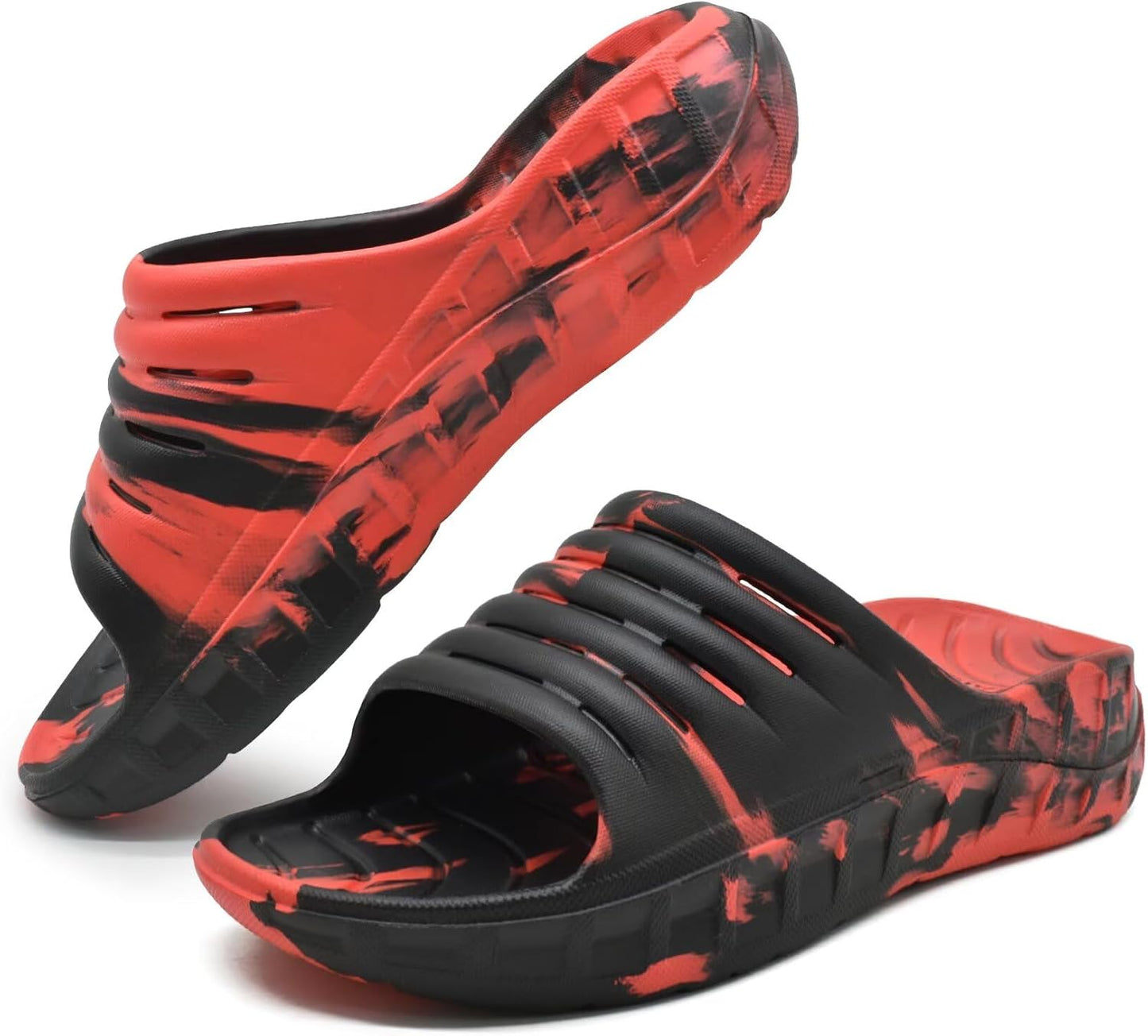 GPOS Mens Sport Recovery Sandals for Plantar Fasciitis Relief