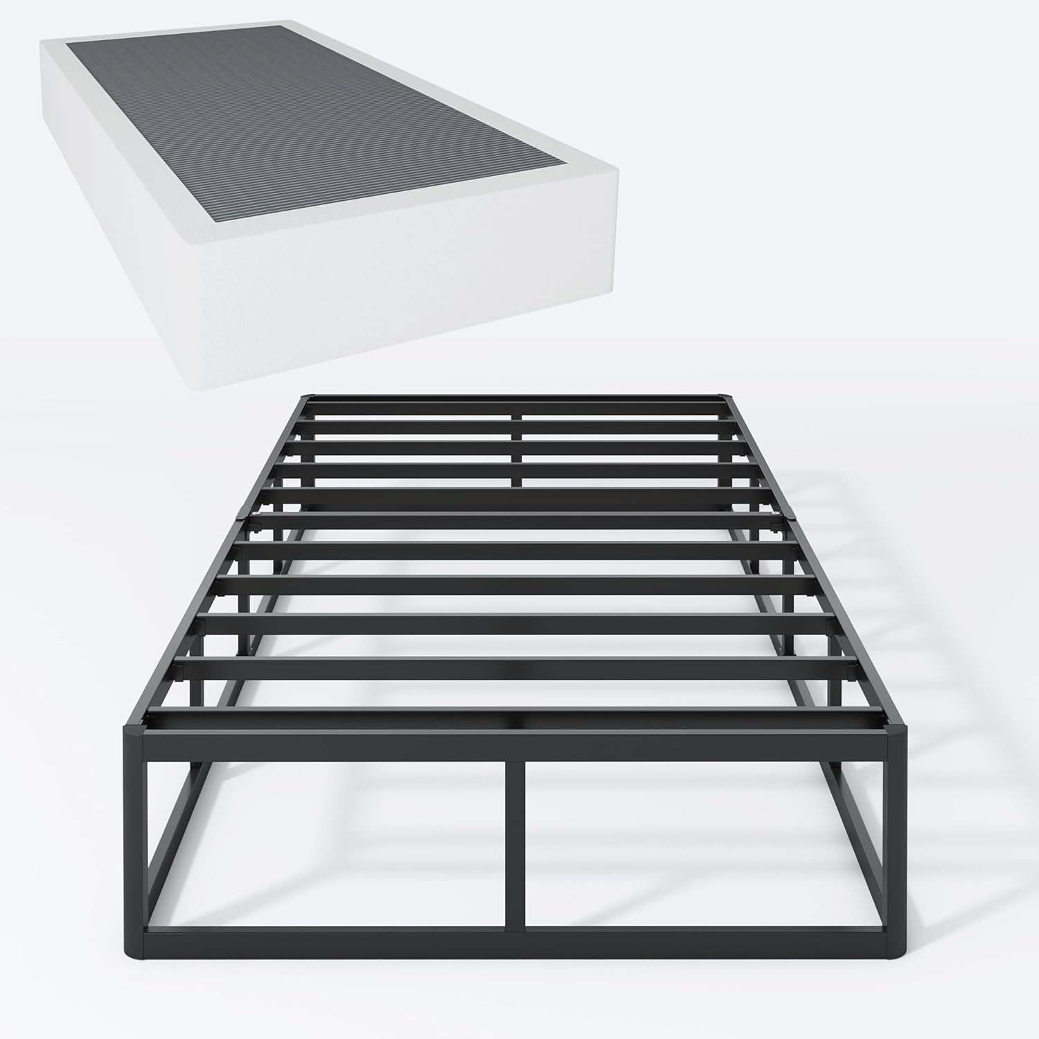 Twin Box Spring 9 Inch High Profile Metal Frame Foundation