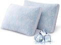 Shredded Memory Foam Cooling Bamboo Viscose Pillows King Set of 2