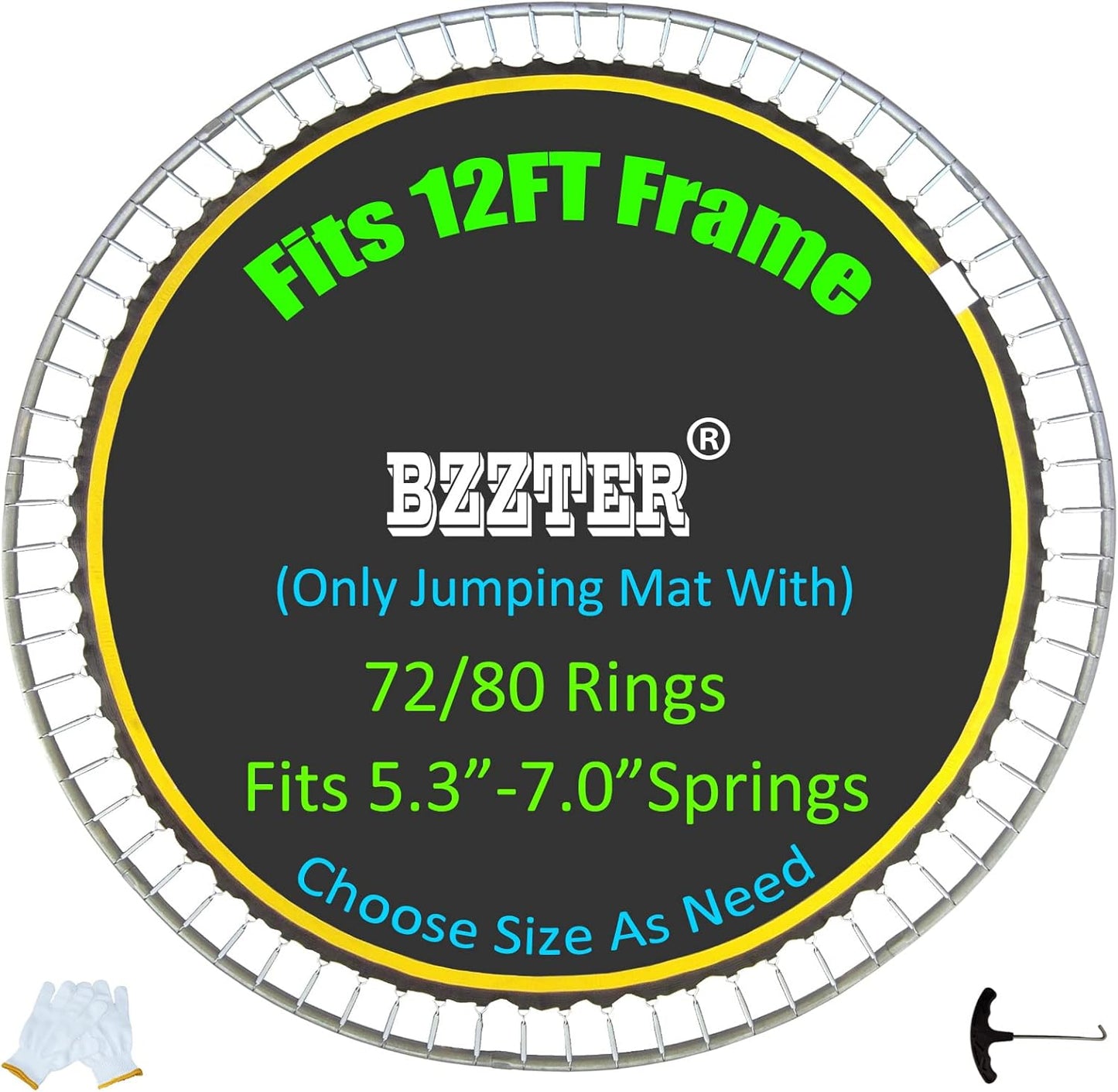 Trampoline Mat 12ft Replacement for 12 Foot Diameter Frame