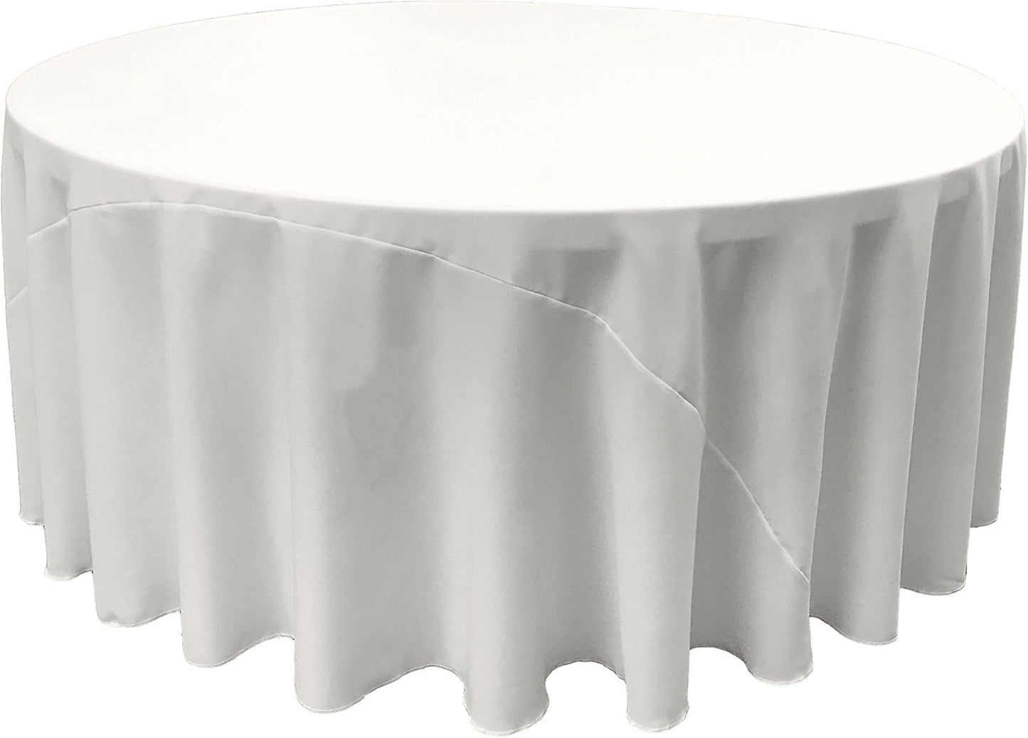 LA Linen Polyester Poplin Round Tablecloth for Elegant Dining