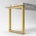 Metal Table Legs 28 in Height x 17.7 in Wide - Heavy Duty Gold Set