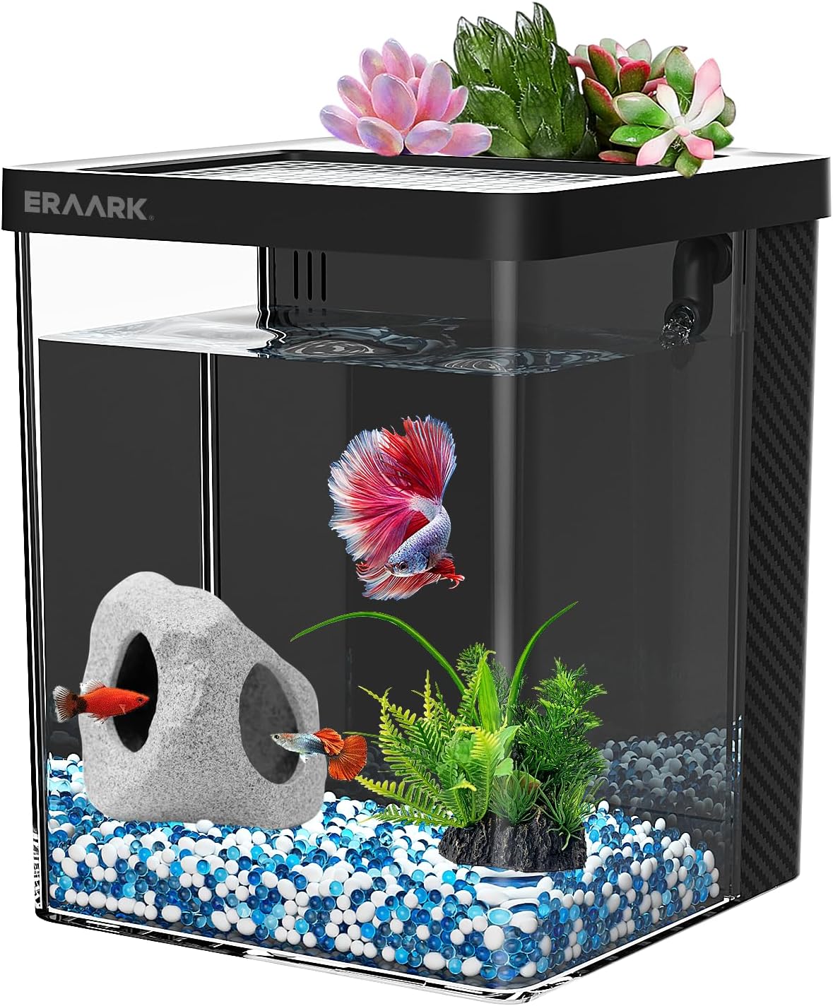 Starter Kit: 1.5 Gallon Betta Tank w/Filter & LED Light