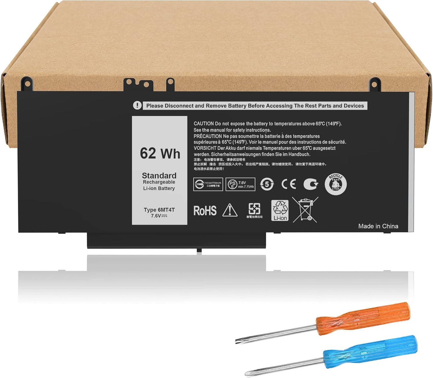 6MT4T Battery Replacement for Dell Latitude E5470 E5570 Series