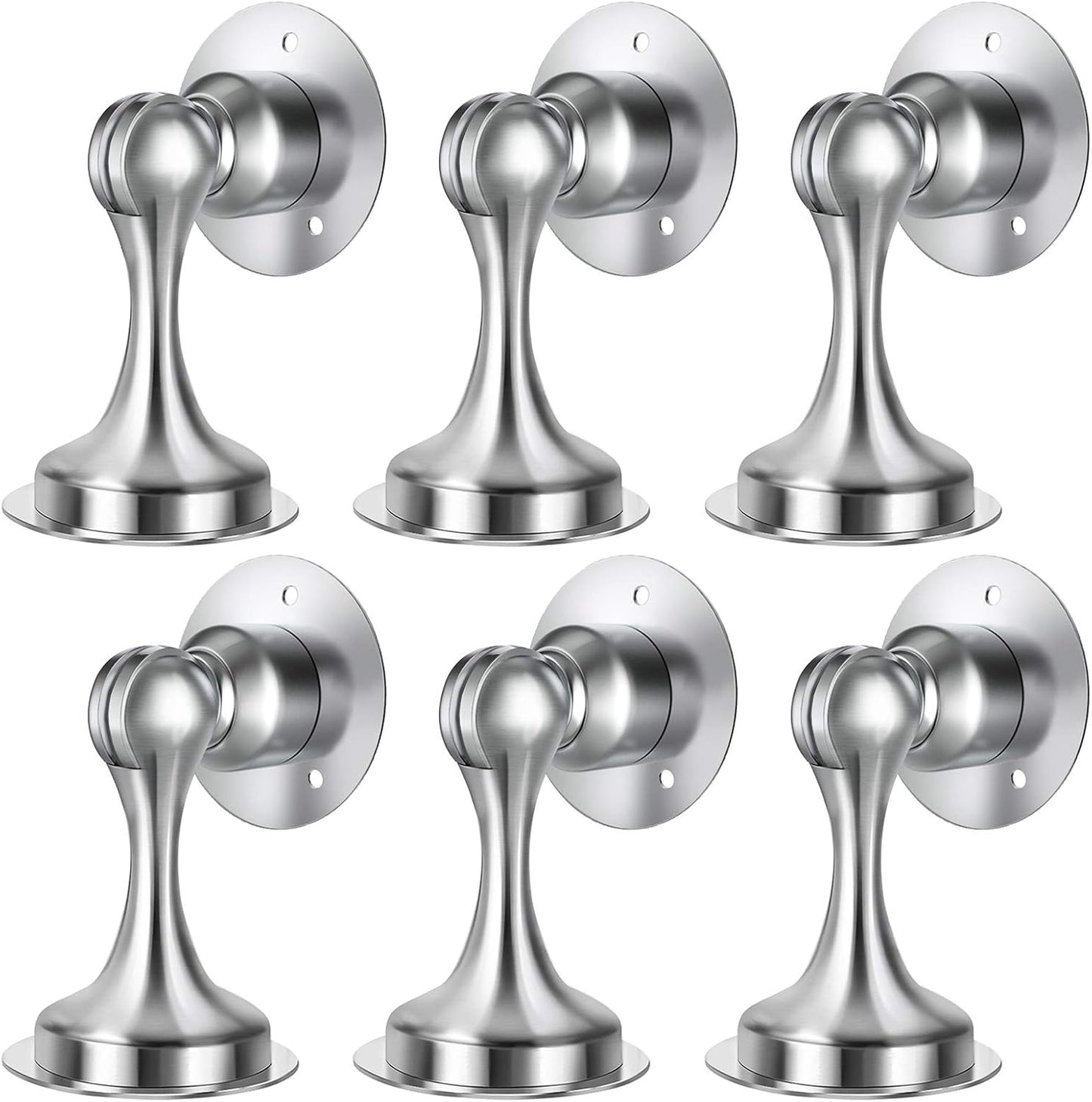 WINONLY Magnetic Door Stopper for Wide Doors, 6 Pack Solution
