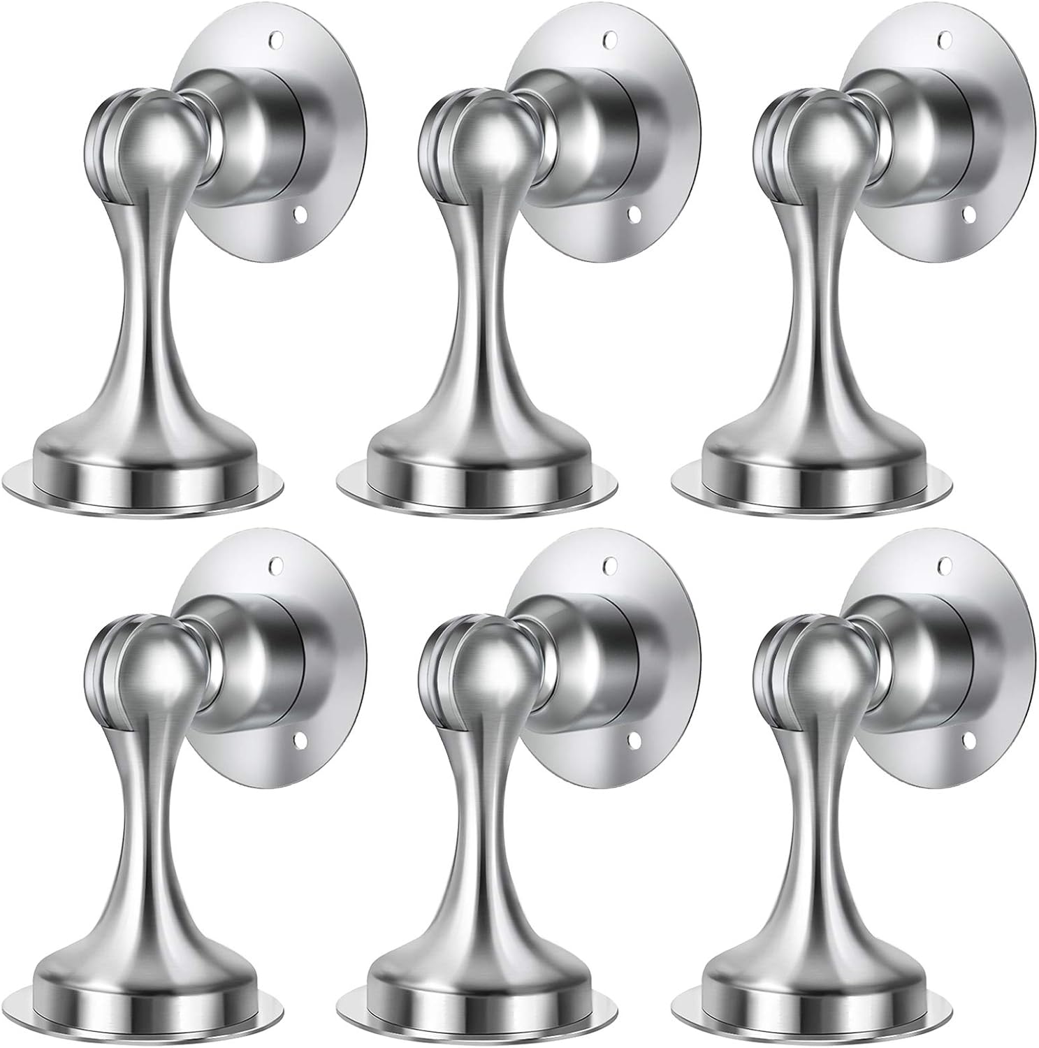 WINONLY Magnetic Door Stopper for Wide Doors, 6 Pack Solution
