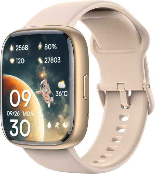 Faweio Smartwatch: Calls, Fitness + Health Tracking