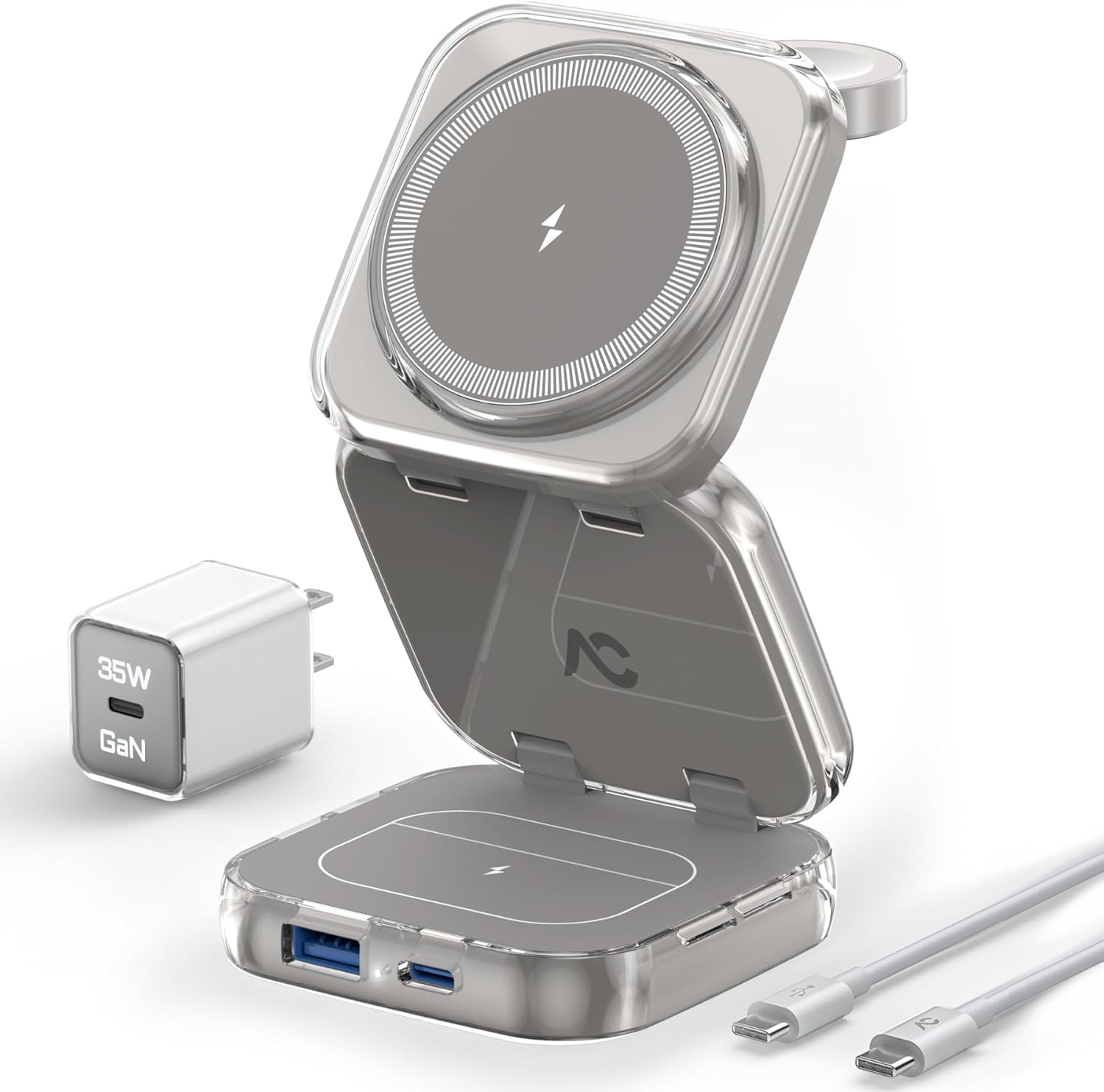 Wireless Charger for MagSafe - 5-in-1 Portable Charging Station