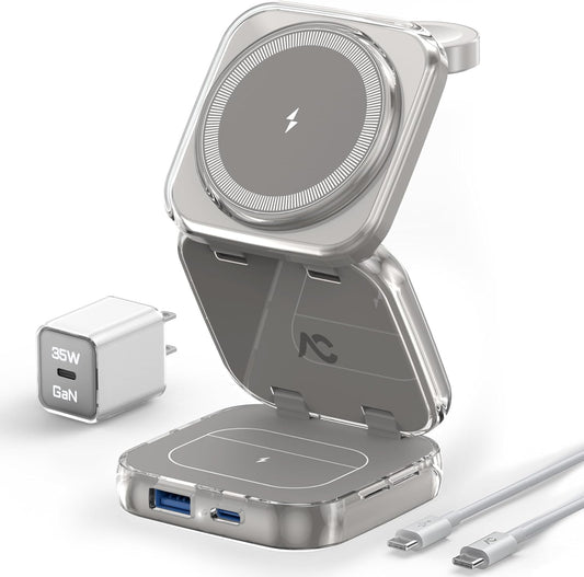 Wireless Charger for MagSafe - 5-in-1 Portable Charging Station
