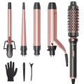 Wavytalk 5 in 1 Curling Iron Set with Brush - Versatile Styling Kit